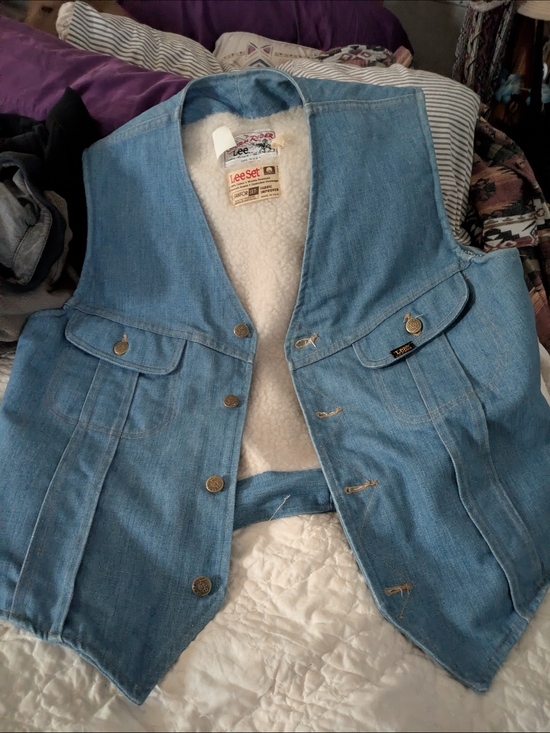 Lee Other - Lee Storm Rider Sherpa-Lined Denim Jacket - Blue New No Tag